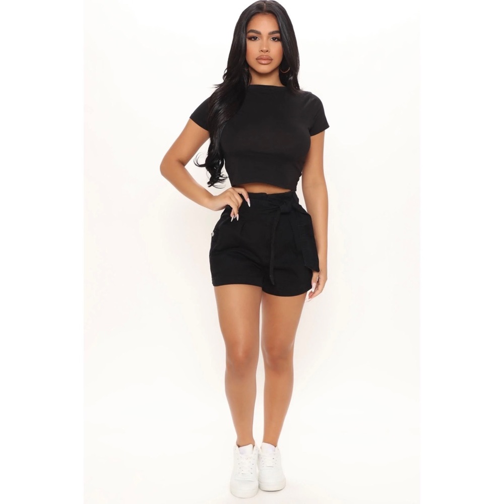 💣all tied up paper bag shorts💣